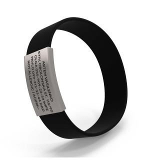 Pulsera de identificación médica
