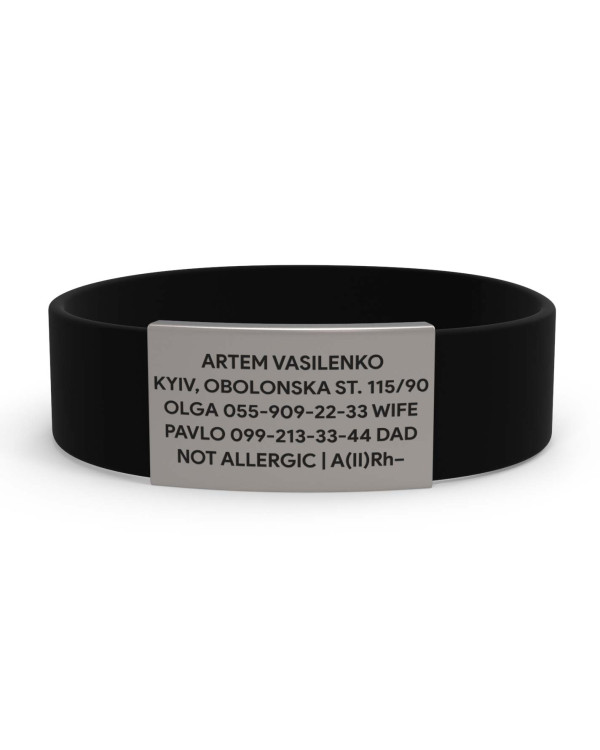 Pulsera de identificación médica