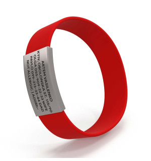 Pulsera de identificación médica