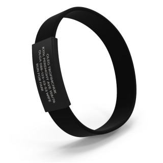 ID Pulsera sport negra 12mm-foto3