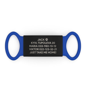 Placa de identificación personalizada para perro