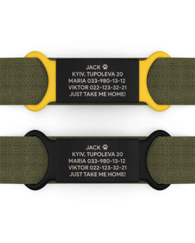 Placa para perro 19mm negra-foto3