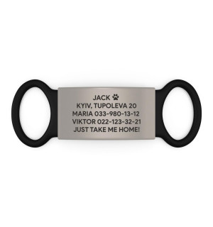 Placa de identificación personalizada para perro