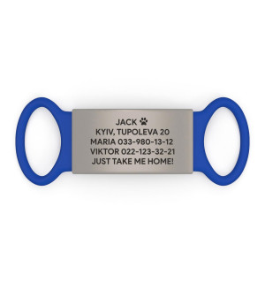 Placa de identificación personalizada para perro