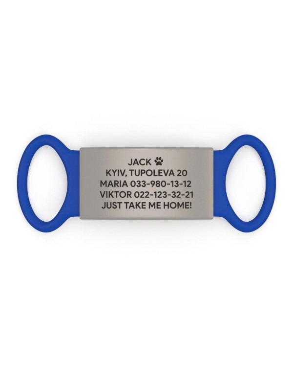 Placa de identificación personalizada para perro