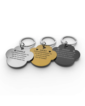 Placa para perro nube