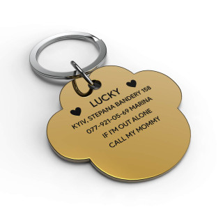 Placa para perro nube-foto3