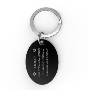 Placa de identificación para perro