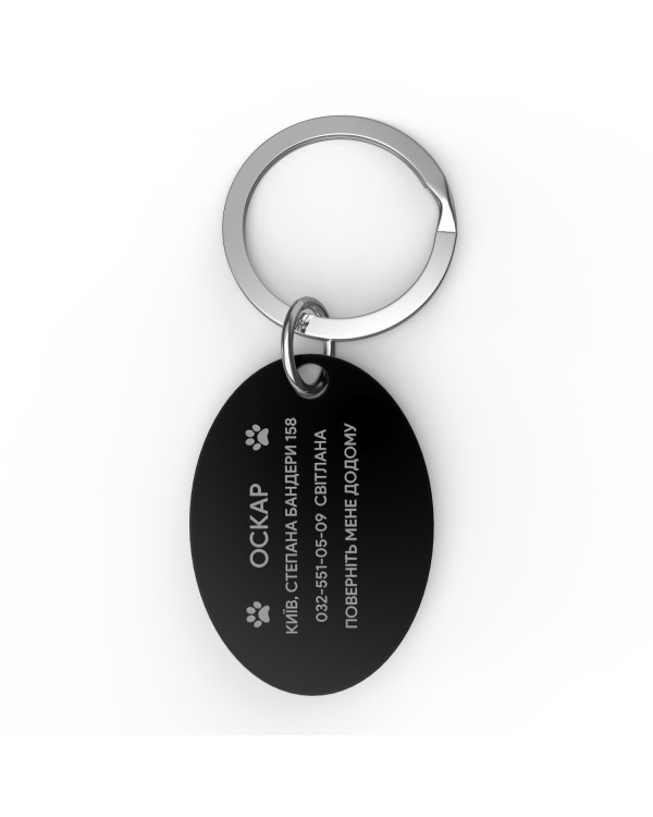 Placa de identificación para perro