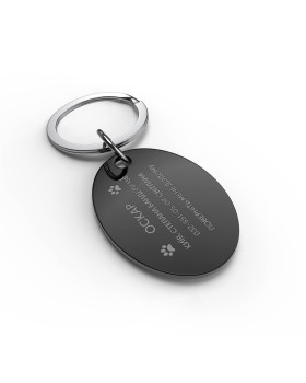 Placa para perro elipse-foto3