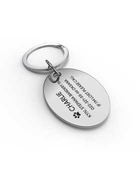 Placa para perro elipse-foto2