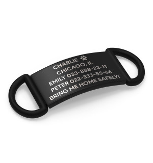 Placa de identificación personalizada para perro