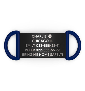 Placa de identificación personalizada para perro