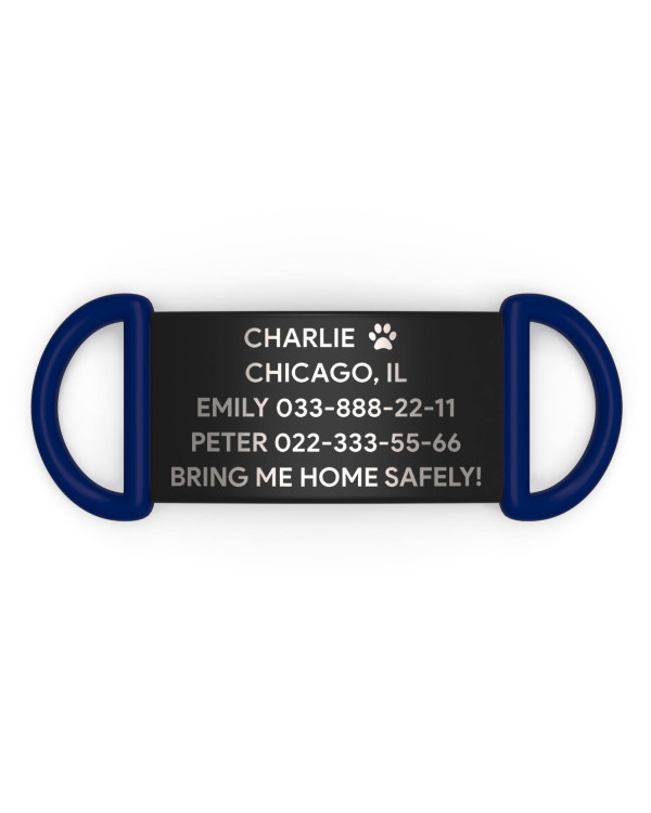 Placa de identificación personalizada para perro