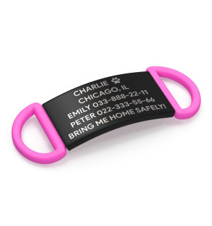 Placa de identificación personalizada para perro