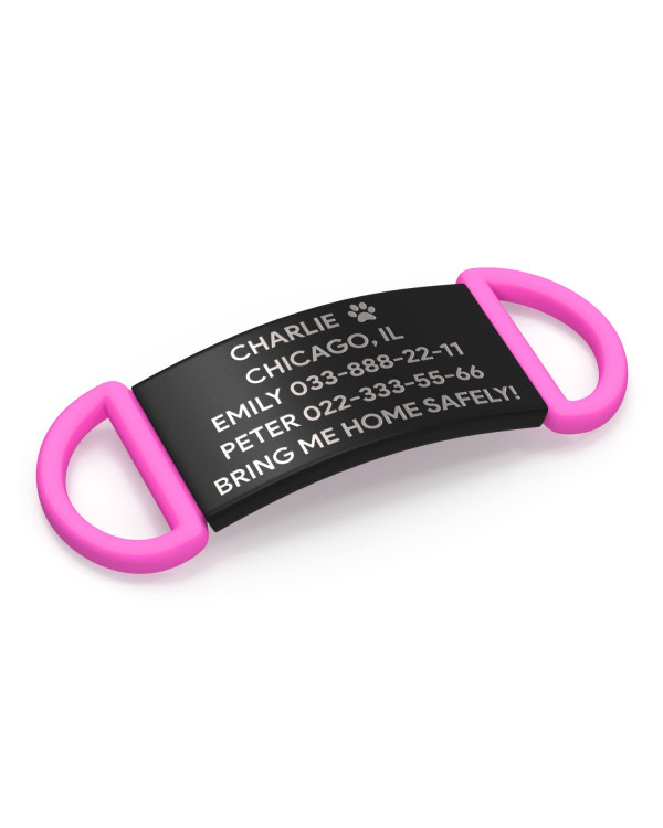 Placa de identificación personalizada para perro