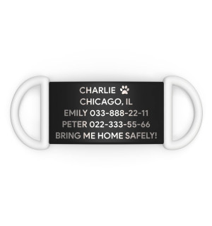 Placa de identificación personalizada para perro
