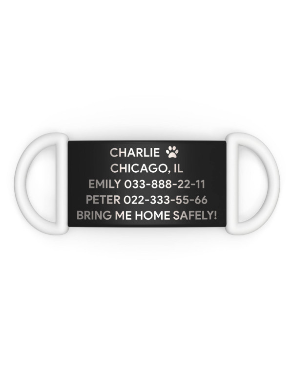 Placa de identificación personalizada para perro