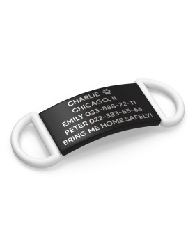 Placa para perro 19mm negra-foto4
