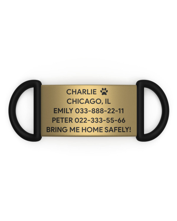 Placa de identificación para perros