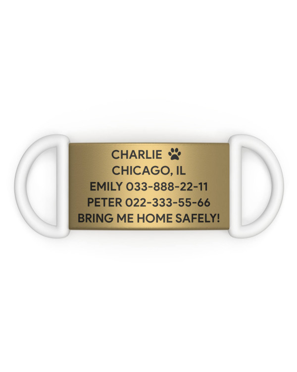 Placa de identificación para perros