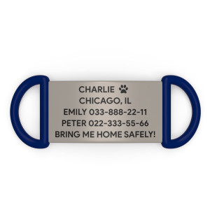 Placa de identificación para perro