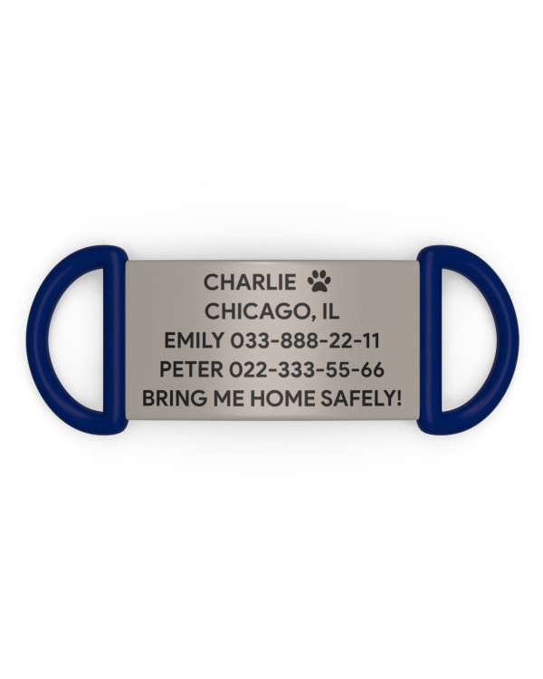Placa de identificación para perro