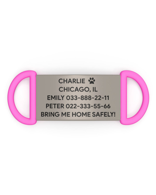 Placa de identificación para perro