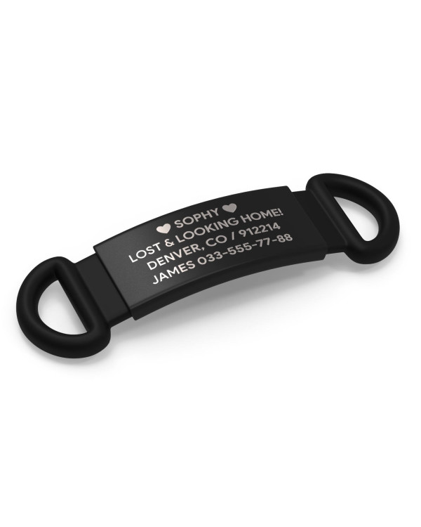 Placa de identificación para mascotas