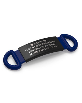 Placa para perro 13mm negra-foto7