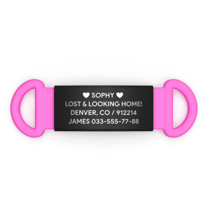 Placa de identificación para mascotas