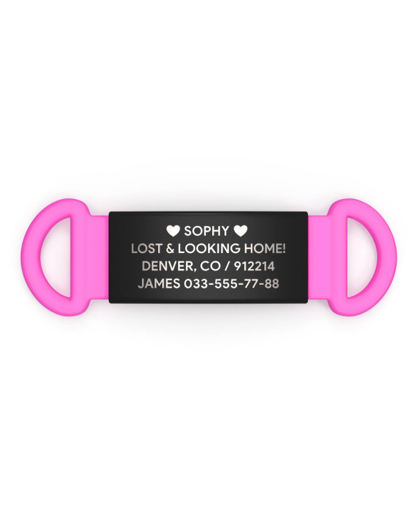 Placa de identificación para mascotas