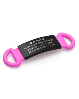 Placa para perro 13mm negra-foto6