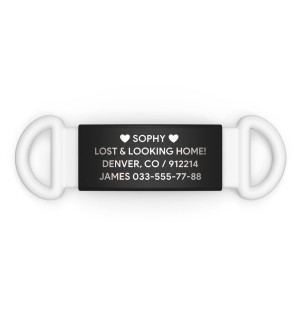 Placa de identificación para mascotas