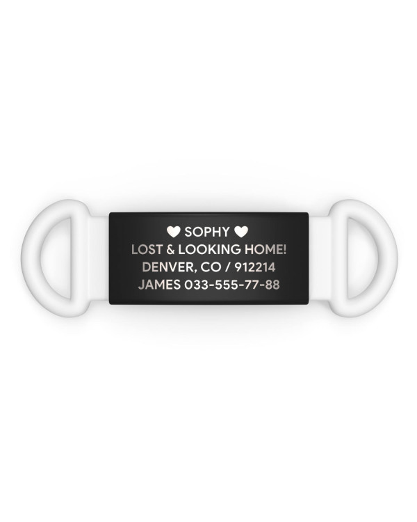 Placa de identificación para mascotas
