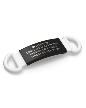 Placa para perro 13mm negra-foto4