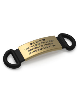 Placa para perro 13mm negra-foto3