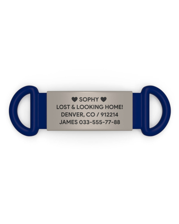 Placa de identificación para mascotas