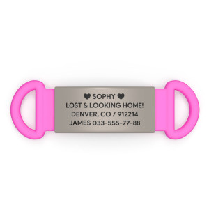 Placa de identificación para mascotas