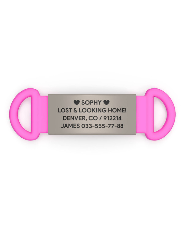 Placa de identificación para mascotas