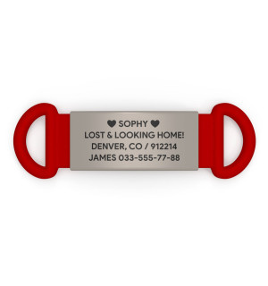 Placa de identificación para mascotas
