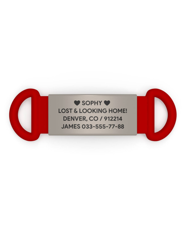 Placa de identificación para mascotas