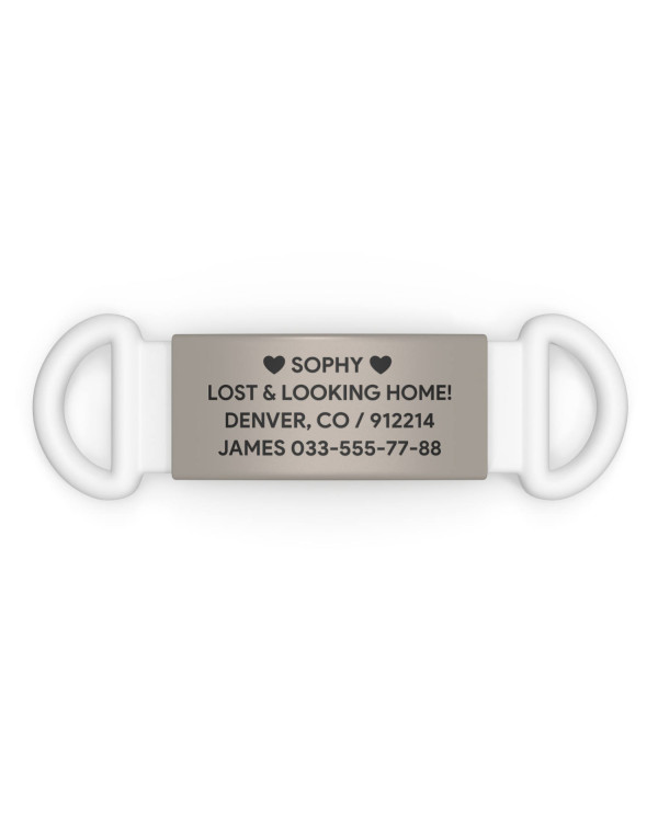 Placa de identificación para mascotas