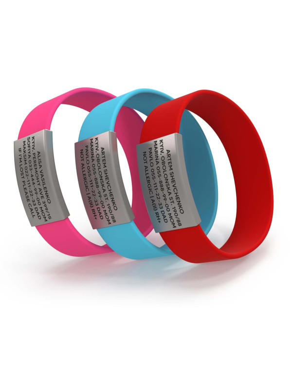 Pulsera de identificación para niños
