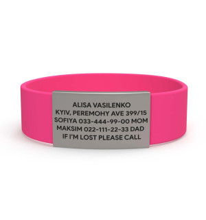 Pulsera de identificación para niños
