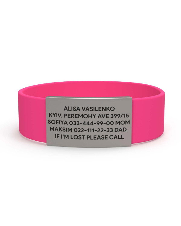 Pulsera de identificación para niños