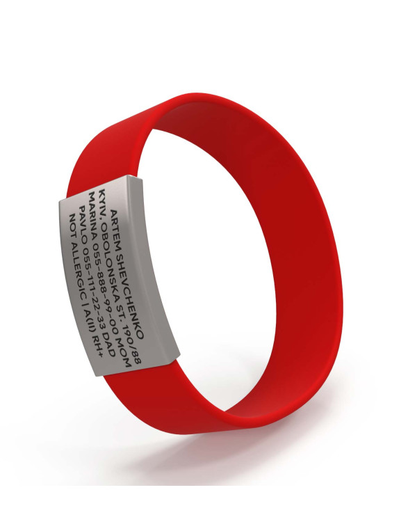 Pulsera de identificación para niños