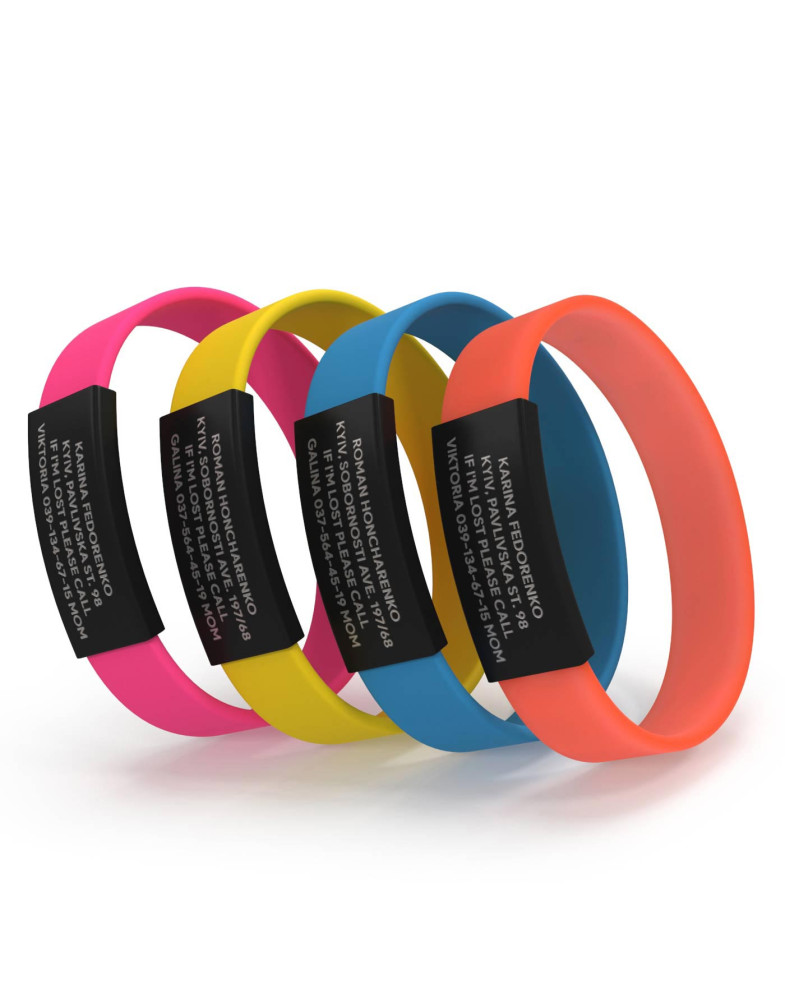 Pulsera ID para niños negra-foto14