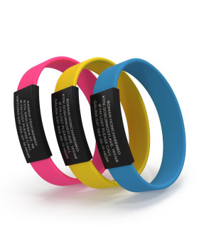 Pulsera ID para niños negra