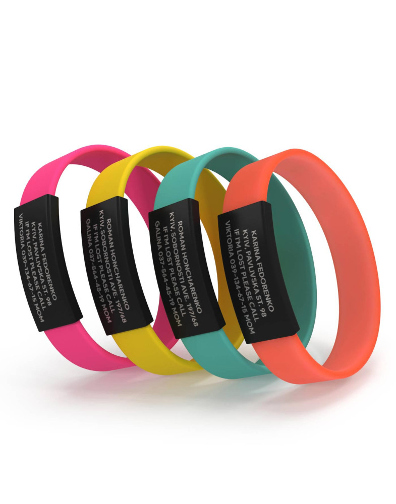 Pulsera ID para niños negra-foto15